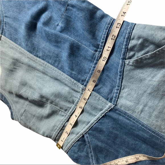 Holding Horses Denim Color Block Dress size 2 🖤 - Picture 7 of 10